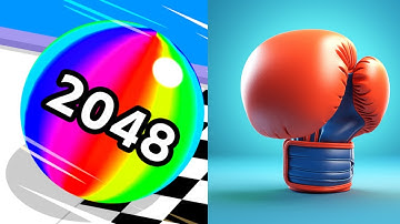 Satisfying Mobile Games ....Ball Run 2048 ,, Punch Machine (Android,IOS) Gameplay , Walkthrough