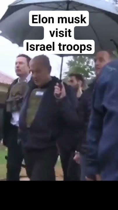 Elon musk together with Israel PM visits the Israel troops #gaza #