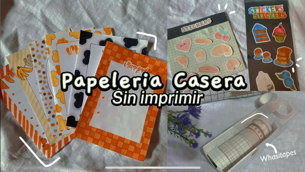 🍃🪷Papelería Casera (sin imprimir) 🪵🌿
