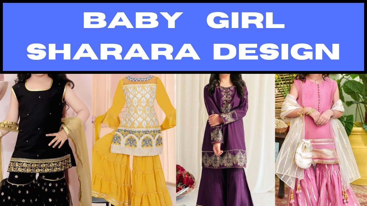 Baby Girl Sharara Dress Design YouTube