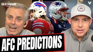 AFC Playoff PREDICTIONS: Chargers-Patriots, Bills-Jaguars, Texans-Steelers | Colin Cowherd NFL