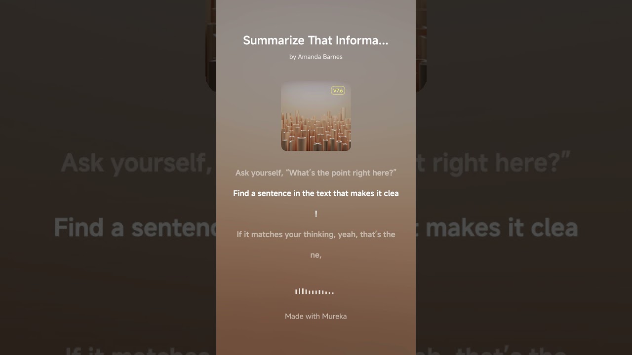 Summarize That Informational Text