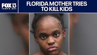 Florida mother accused of trying to kill kids after livestream