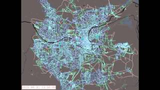 Bath City Strava Metro 11th June 2015  Minute-By-Minute Athlete Count