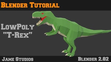 Blender Tutorial | Low Poly T-Rex Part 1| Blender 2.82