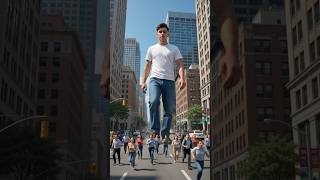 😱 Giant Man Picks Up a Real Car! 🚗 | Cinematic AI Video 4K | VFX Short Film | #AIVideo #Trending