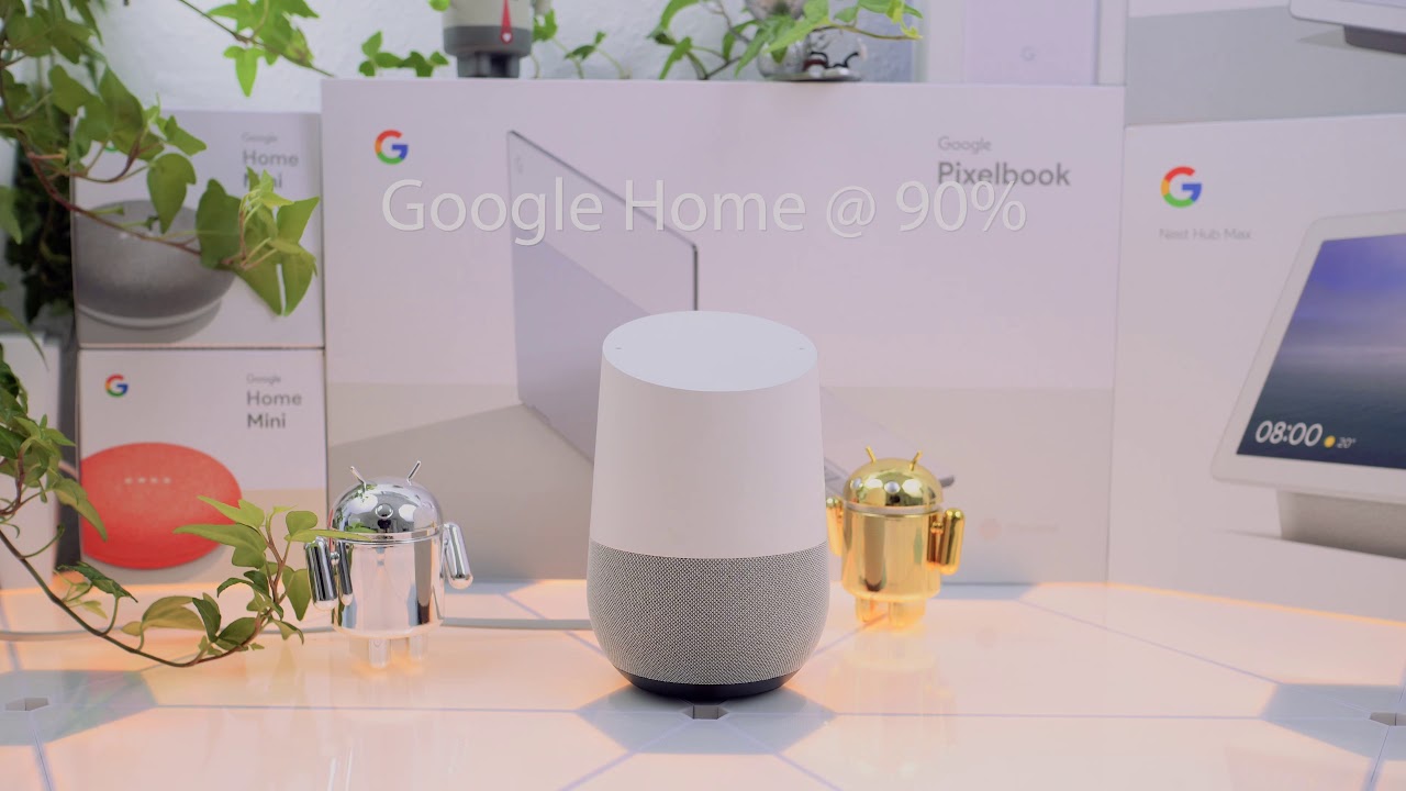 Audio comparison Google Nest Hub Max, Nest Hub, Home Mini, Home and