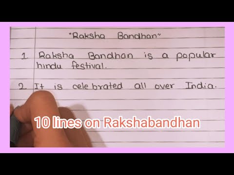 10 lines on "Raksha Bandhan"|'The Sharp Minds Academy'|