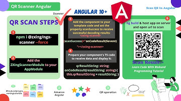 How to implement QR Code scanner in Angular | zxing-js/ngx-scanner | Host Angular Build