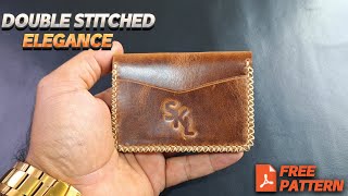 Craft a Double Stitched Luxury Wallet: Free Pattern Included