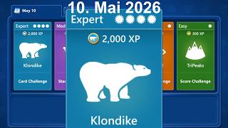 Microsoft Solitaire Collection - Klondike 10. Mai 2026 - Expert / Profi - Daily challenge screenshot 5