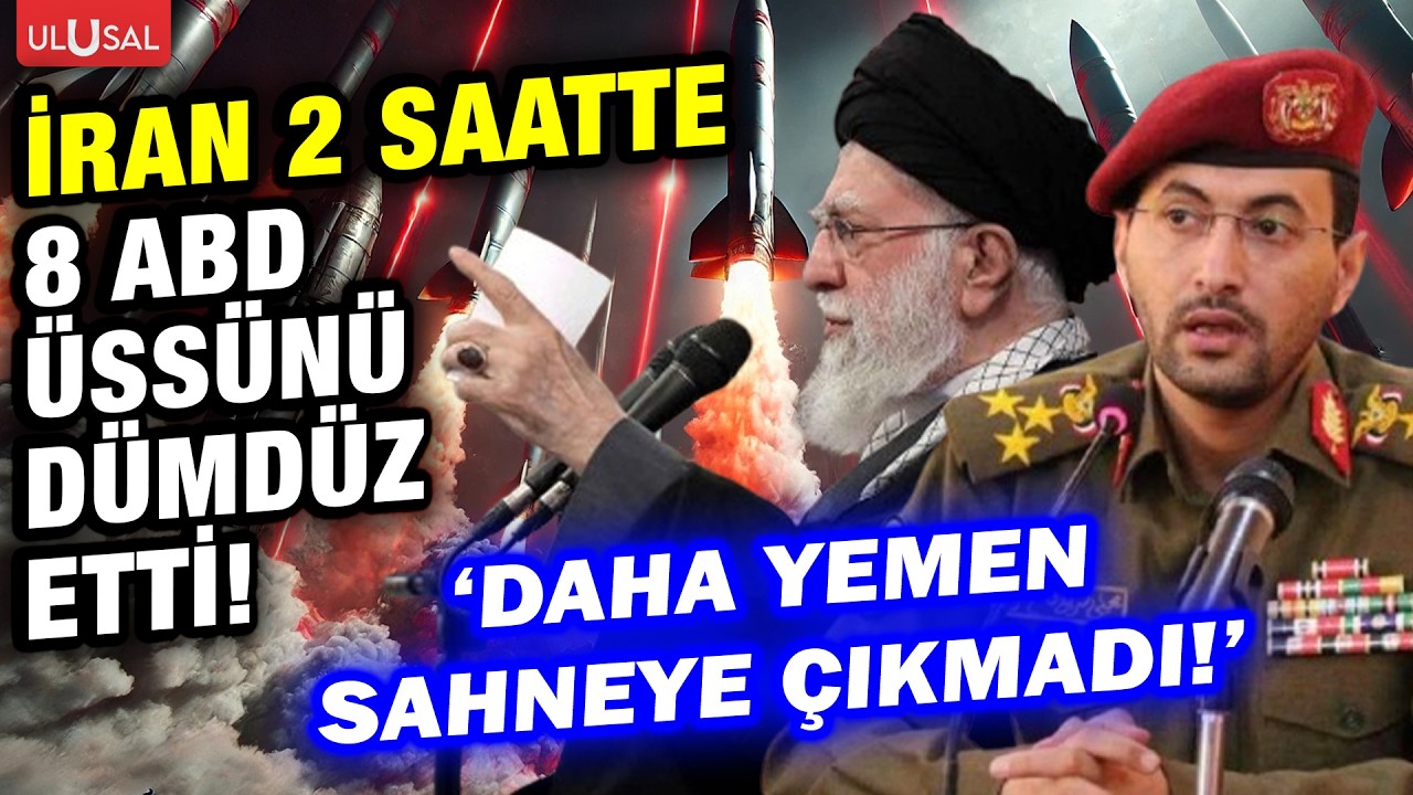 ABD'nin gücü tükeniyor! İran 2 saat içinde 8 ABD üssünü yıktı geçti!