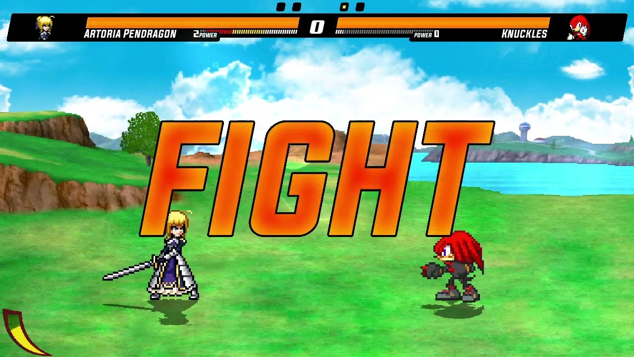 SBM V2 Artoria Pendragon Vs Knuckles