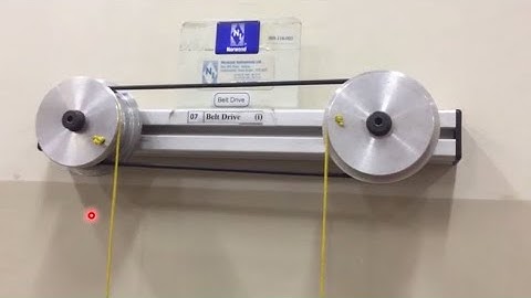 Power Transmission Belts| Belt Drive experiment in the lab| MOM-2 Lab | EXP 10-2 KINEMATICS