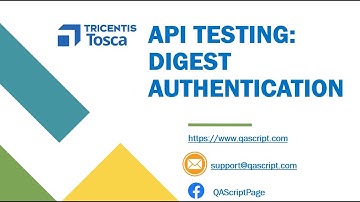 Tosca Tutorial | Lesson 84 -  Authorize API requests using Digest Authentication | API Testing |