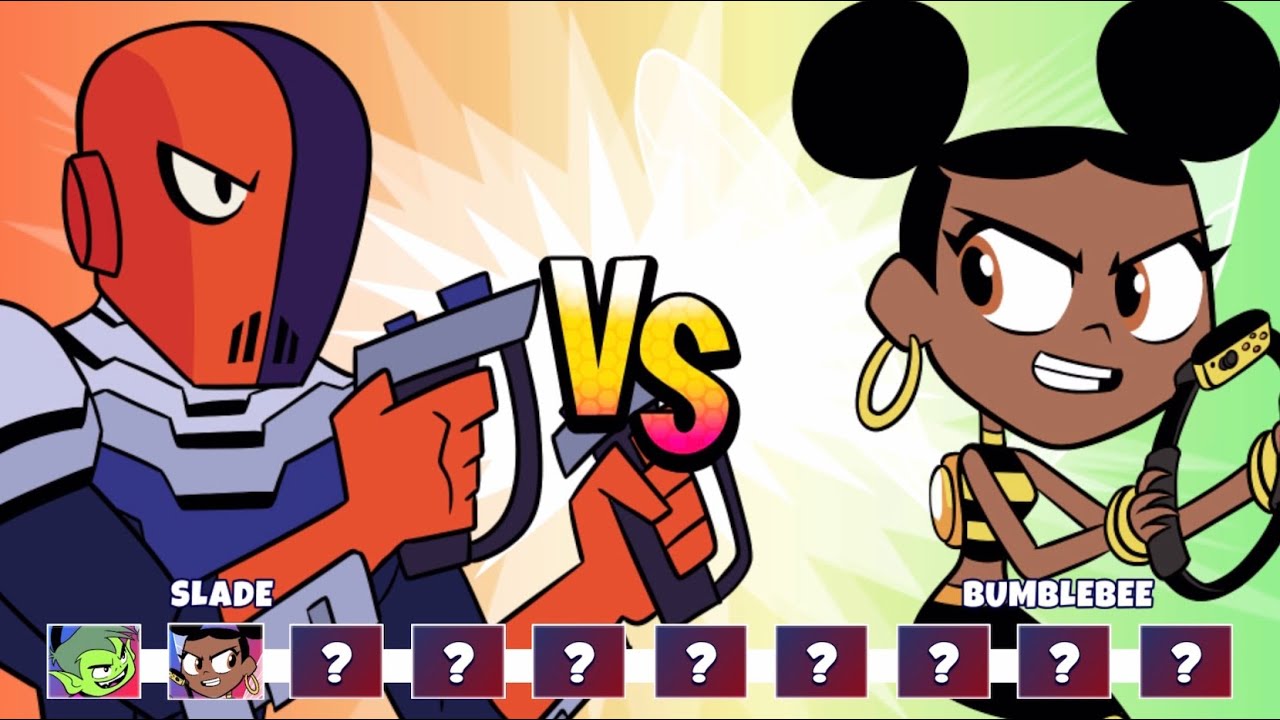 Teen Titans Go Jump Jousts 2 Slade vs Bumblebee Cartoon Network Games