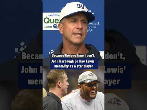 John Harbaugh shares a message that Ray Lewis used to say during their time together with the Ravens