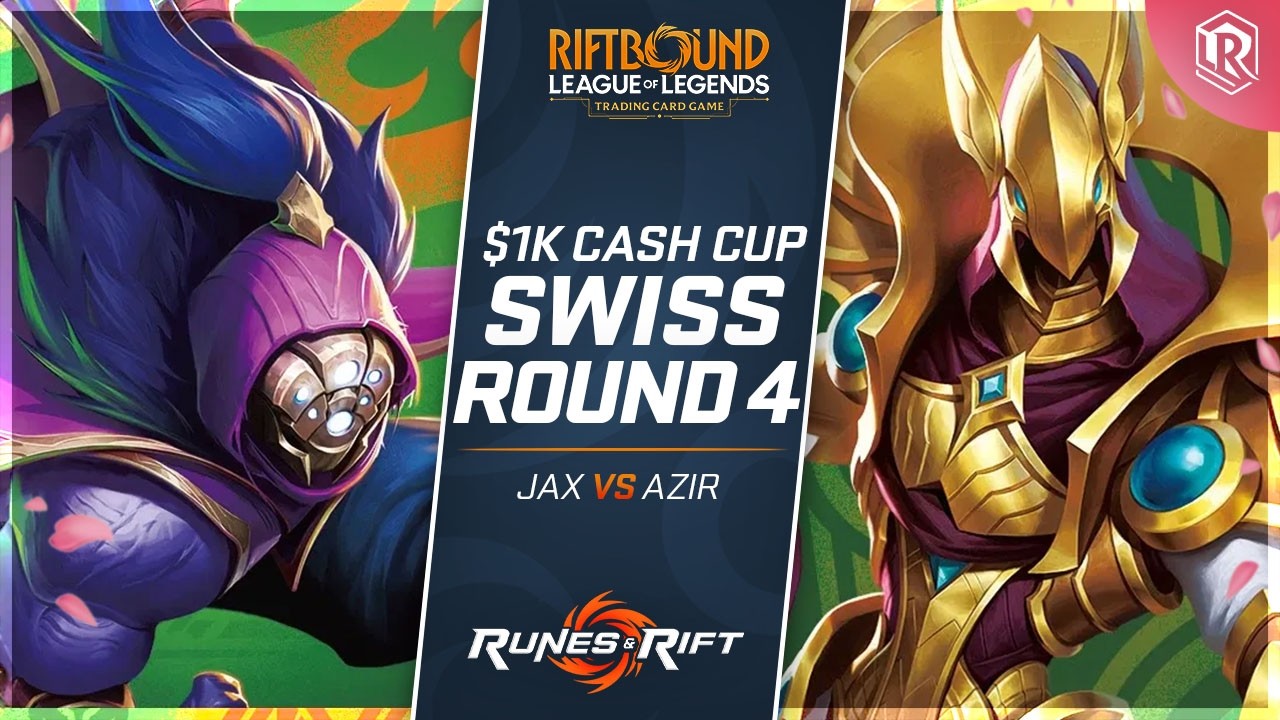 $1K Riftbound Tournament - Jax vs Azir - Round 4 - YouTube