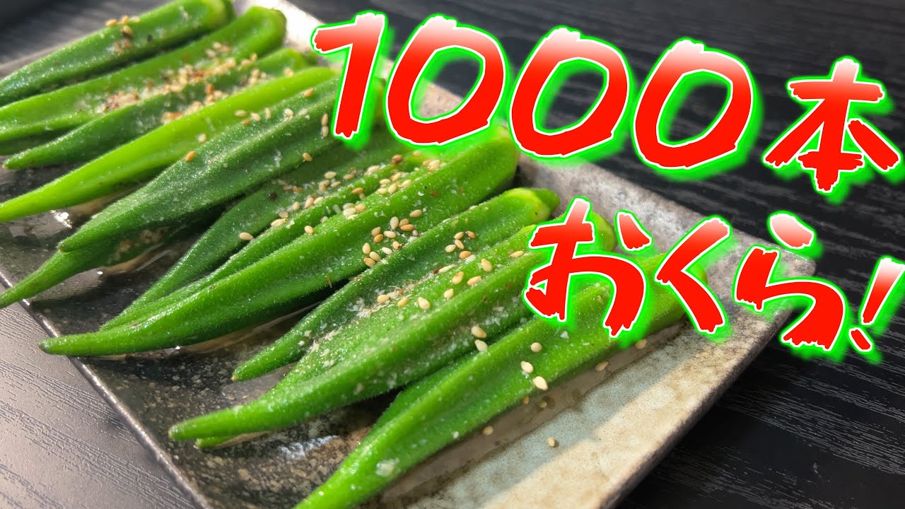 1000本喰えるおくらの漬物の作り方！【だしで漬ける】