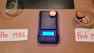 Density of Pennies lab