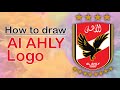 النادي الأهلي نادي القرن | How to Draw Alahly Logo | Pencil Sketch drawing