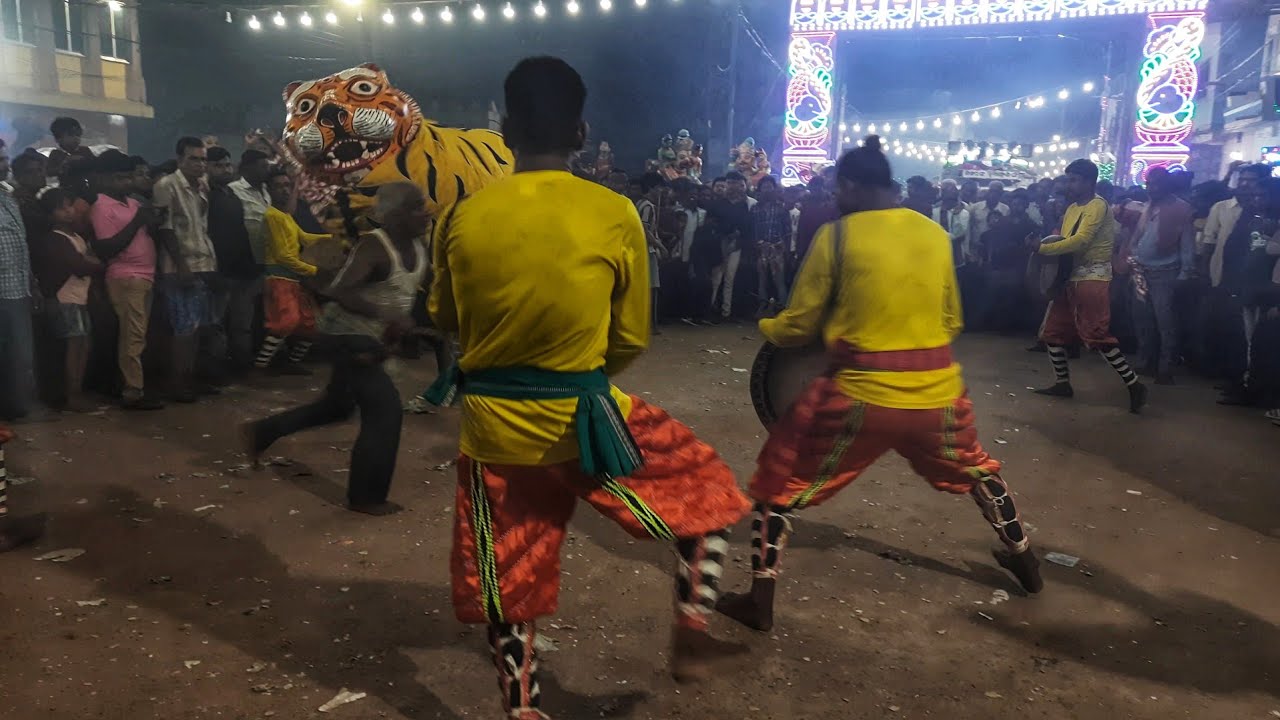 ଗଞ୍ଜାମ ପ୍ରସିଦ୍ଧ ବାଘ ନାଚ | Tiger Dance 🐯 | Maa Brahmani Devi Jatra | Bellaguntha