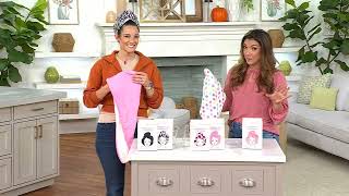 Cap Wrap Set of 2 All-in-One Shower Cap & Hair Towel on QVC