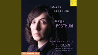 Sonata Fantaisie in G Sharp Minor 1886