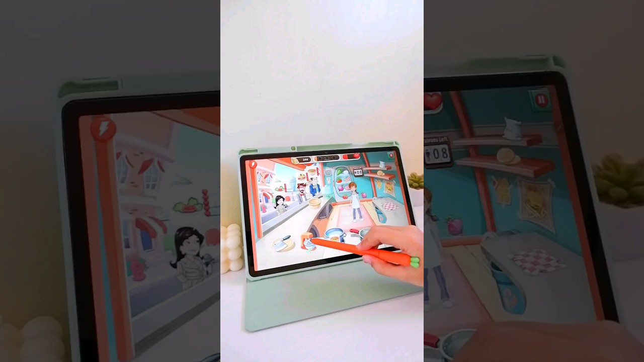 game name: kitchen scramble 🍳 #games #recommended #samsungtab #asmr