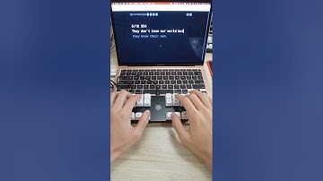 Short quote on the Uni #steno #keyboard #typing #stenography #monkeytype #mechanicalkeyboard