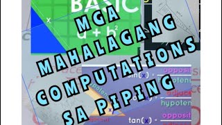PIPING COMPUTATIONS USING THE FORMULA IN TRIGONOMETRY  SOH CAH TOA AND PYTHAGORIAN THEOREM