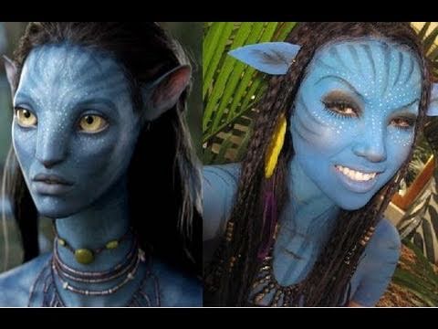 'Neytiri 'Avatar Halloween  Make-upTutorial ..!!!