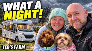 Nuestra autocaravana se ESTABA MECIENDO… ¡Una noche de tormenta en el camping!