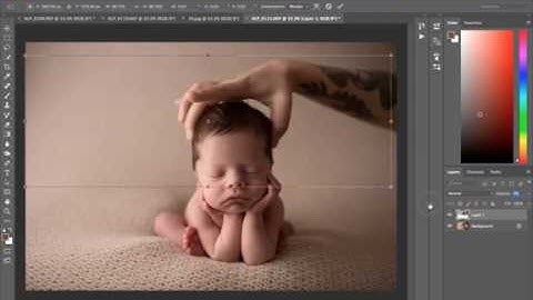 Newborn Froggy Pose, Composite, and Edit