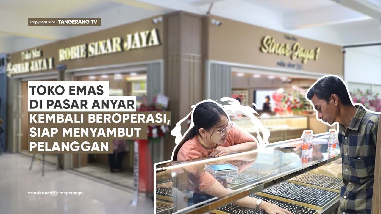 Siap Sambut Pelanggan, Pedagang Toko Emas di Pasar Anyar Kembali Beroperasi [TangerangTV]