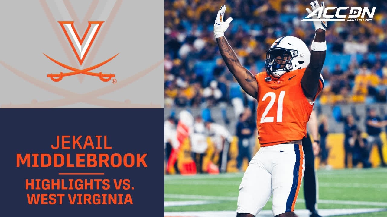 Virginia RB Jekail Middlebrook Highlights vs. West Virginia