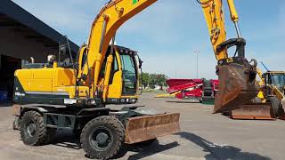 PRIMA Used Equipment: Hyundai Wheel Excavator R140W9A, 2014