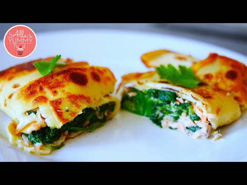 Video: Pai Pancake Dengan Salmon