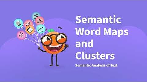 Semantic Word Maps and Clusters