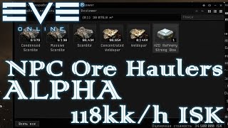 EvE online | 118kk/h ALPHA | NPC Ore | high security