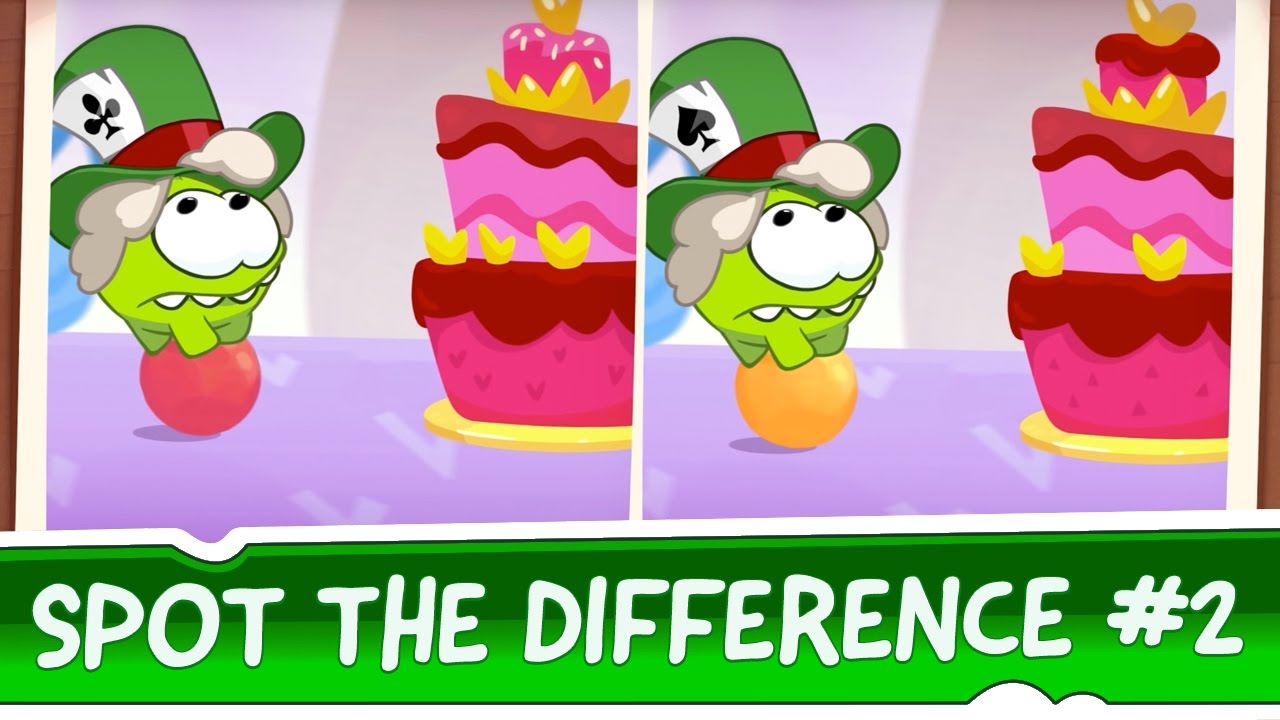 ⁣Spot the Difference Ep. 2 - Om Nom Stories: Mad Tea Party