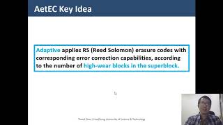 AetEC: Adaptive error-tolerant Erasure CodingScheme Within SSDs