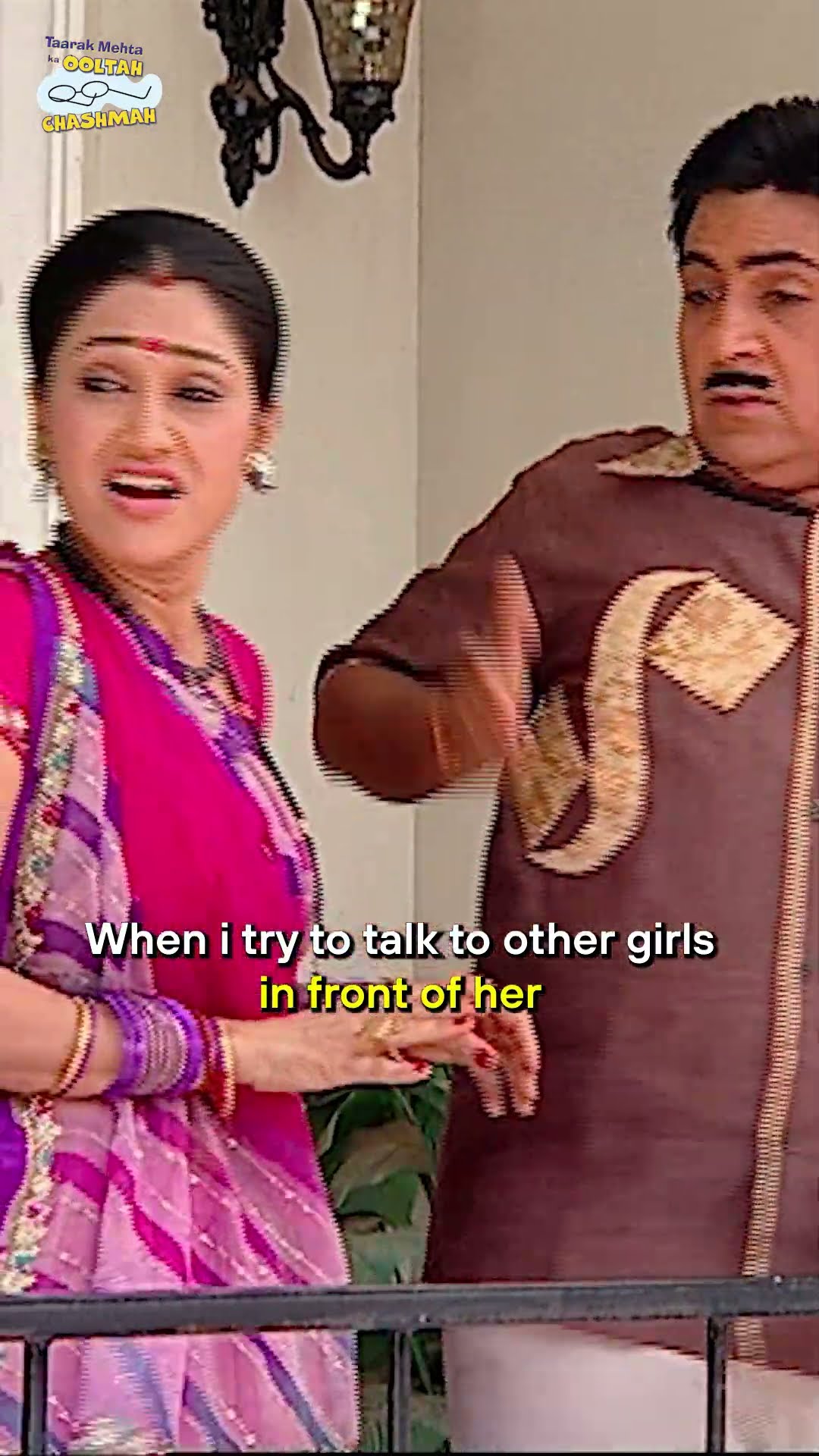 When i try to talk to other girls in front of her! #tmkoc #comedy #relatable #shorts #comedyvideo