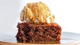 The Ultimate Sticky Toffee Pudding #Shorts | SO VEGAN