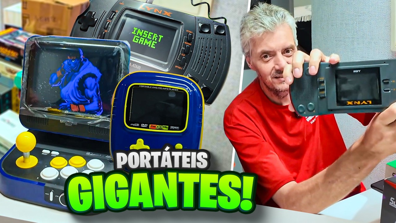 PORTÁTEIS GIGANTESCOS E VIDEOGAMES BIZARROS!
