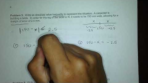 2.2 Absolute Value Inequalities Word Problems