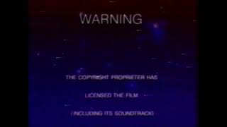 Color Bars, Arabic Warnings, Video Master Logo, English Warning And Cic Logo 7822