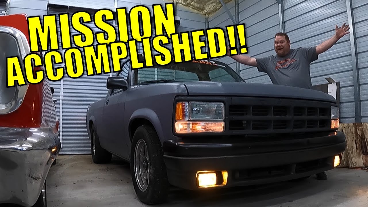 BACK ON THE ROAD! LS Swapped Dodge Dakota Runs Again, + Motion