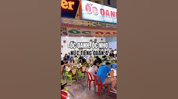 Ốc Oanh Quận 4 khách nước ngoài ăn còn đông hơn người Việt, chất lượng sẽ thế nào? #shorts #nhandian