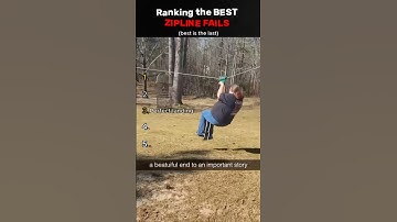 Ranking the Best Zipline Fails #zipline #fails #funny #rankinh
